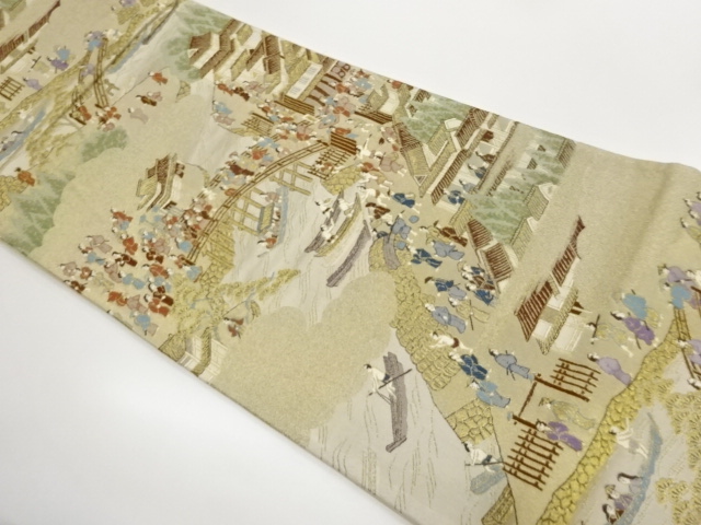 JAPANESE FUKURO OBI / WOVEN PEOPLE IN THE PAST